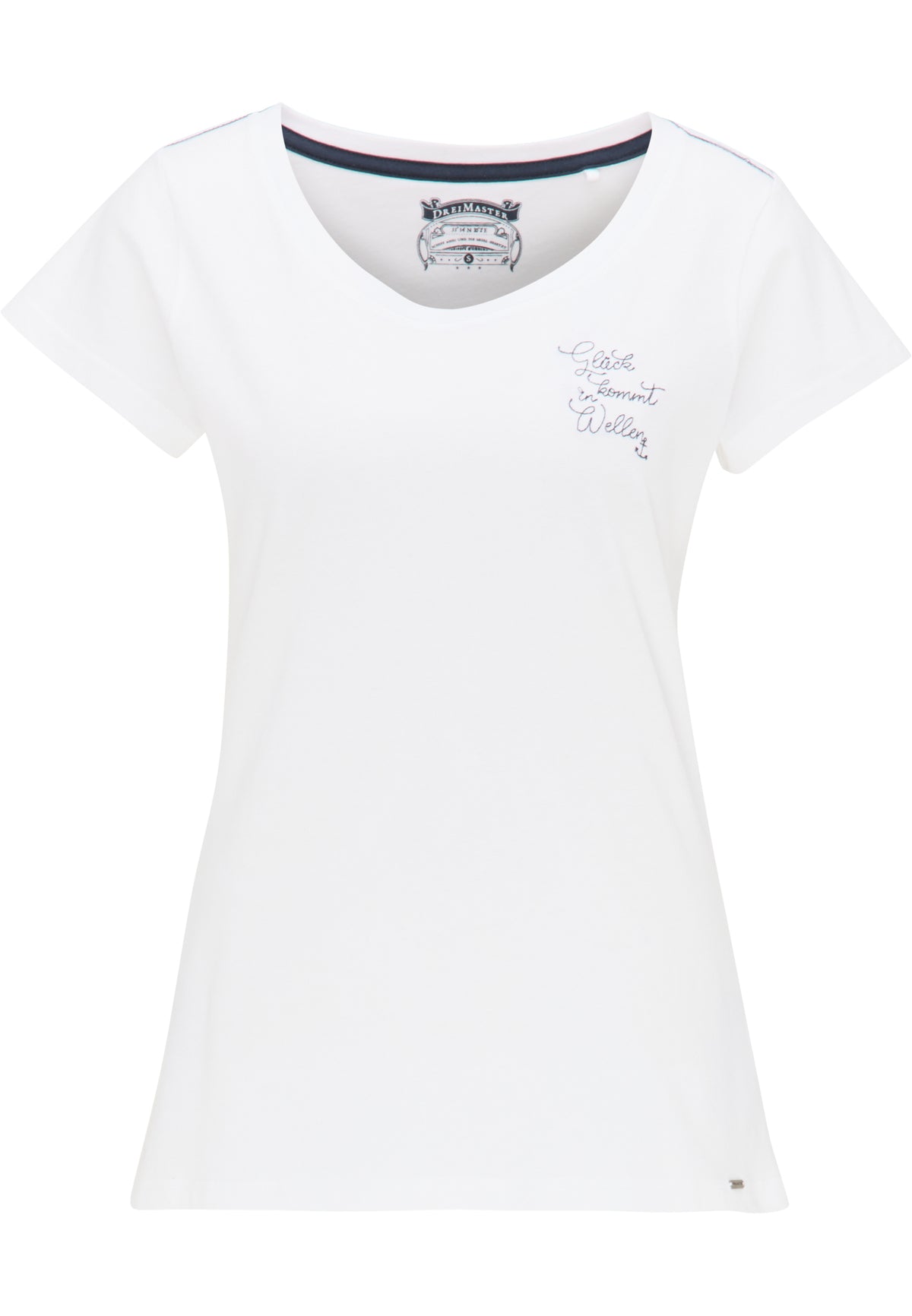 DreiMaster Vintage Women's T-Shirt mit Stickerei