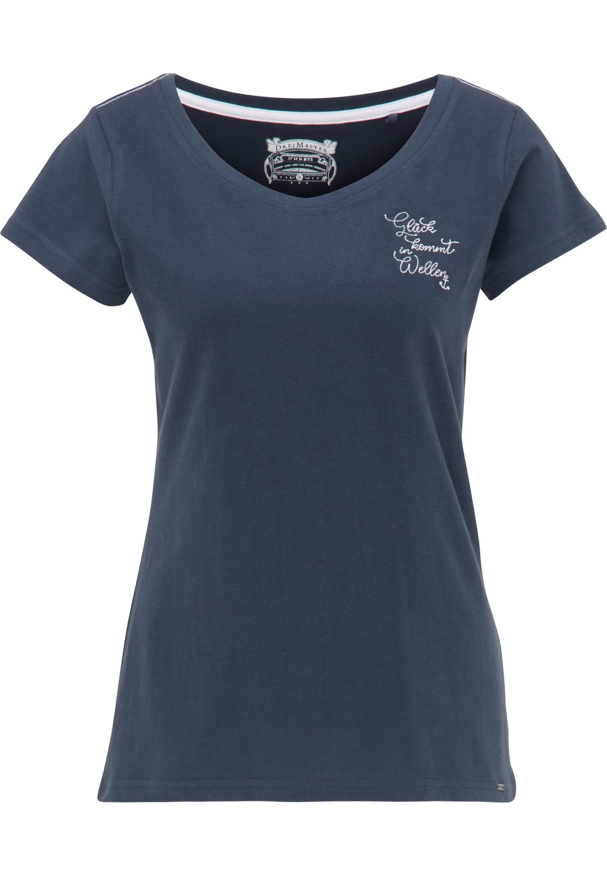 DreiMaster Vintage Women's T-Shirt mit Stickerei