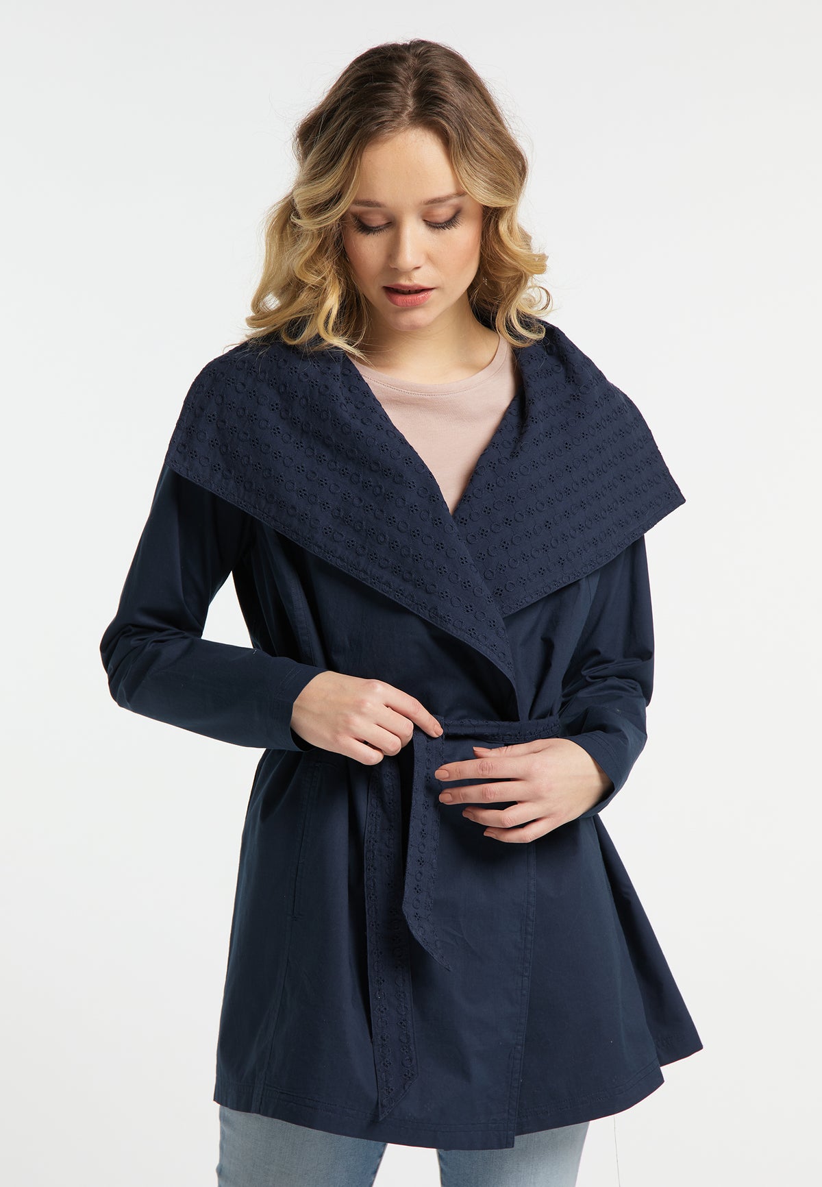 DreiMaster Vintage Women's Kurzmantel aus Baumwolle