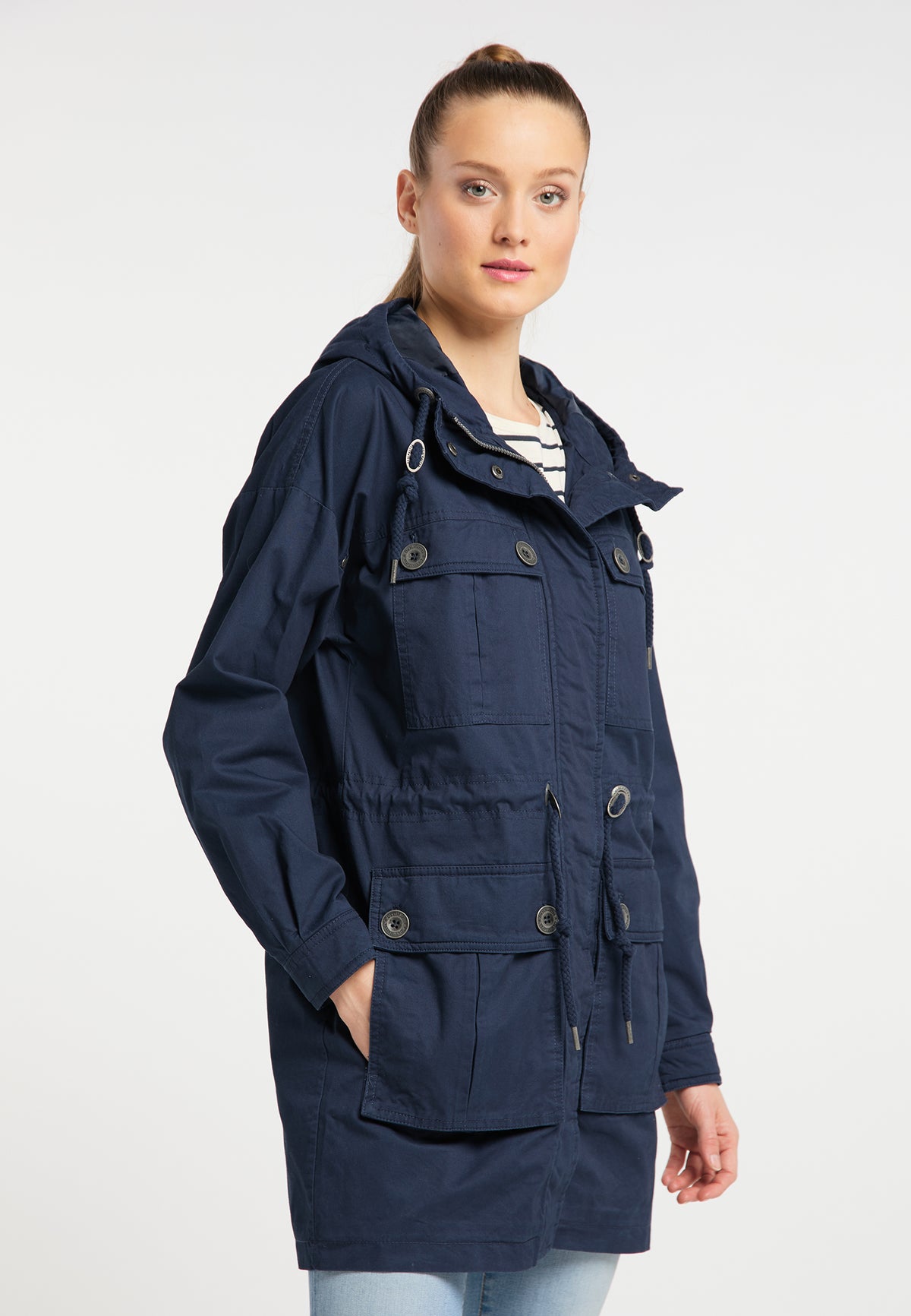 DreiMaster Vintage Women's Parka aus Baumwolle