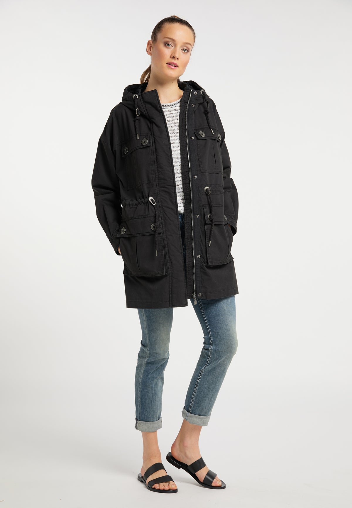 DreiMaster Vintage Women's Parka aus Baumwolle