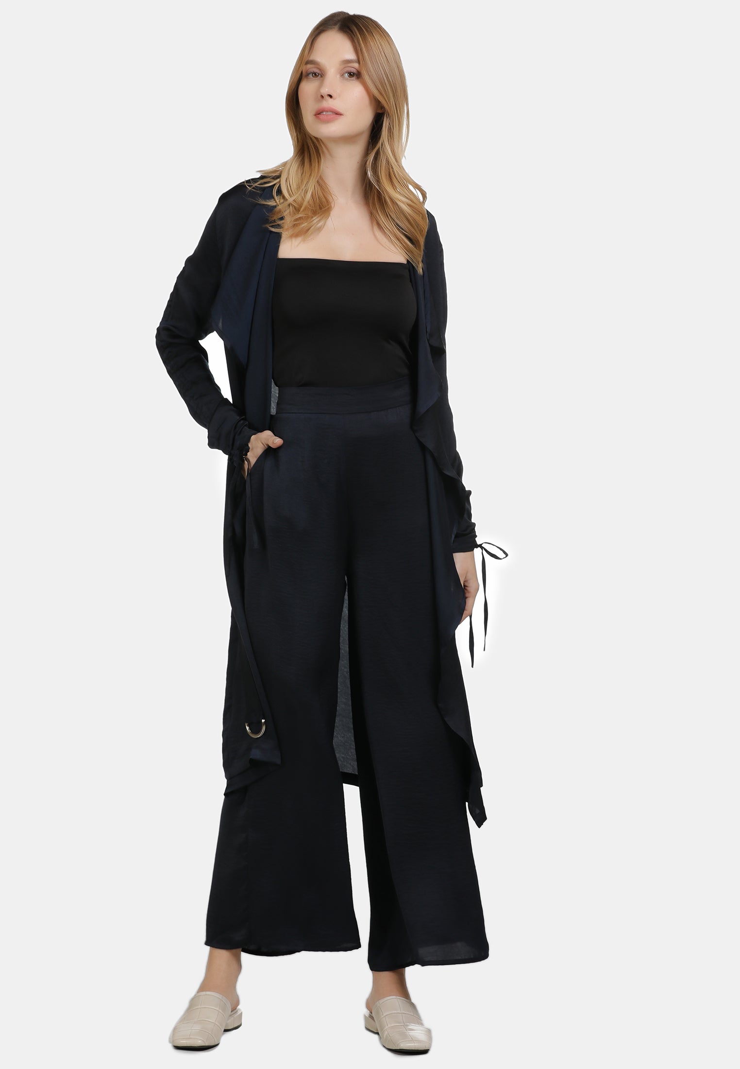 DreiMaster Vintage Damen Satinmantel