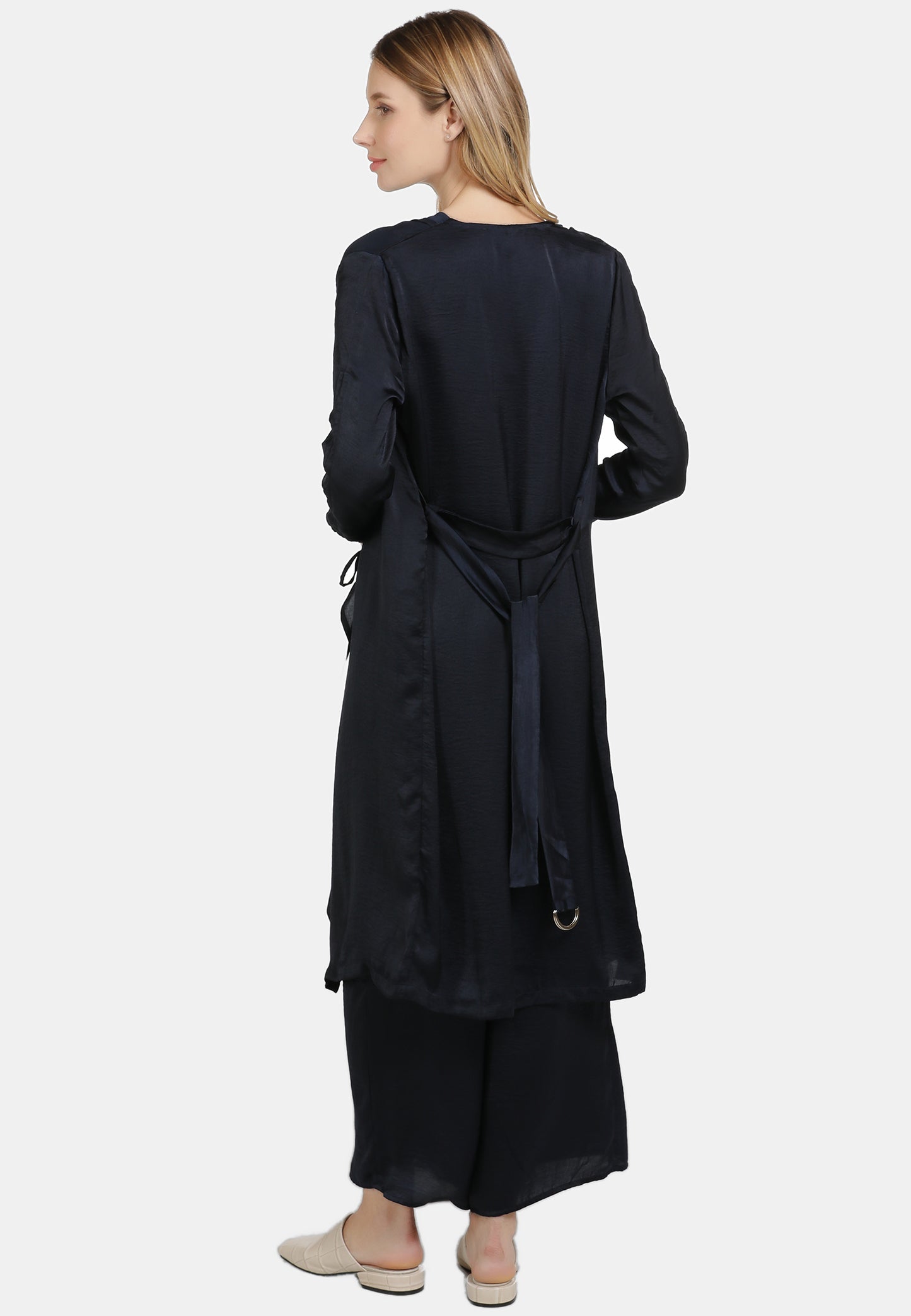 DreiMaster Vintage Damen Satinmantel