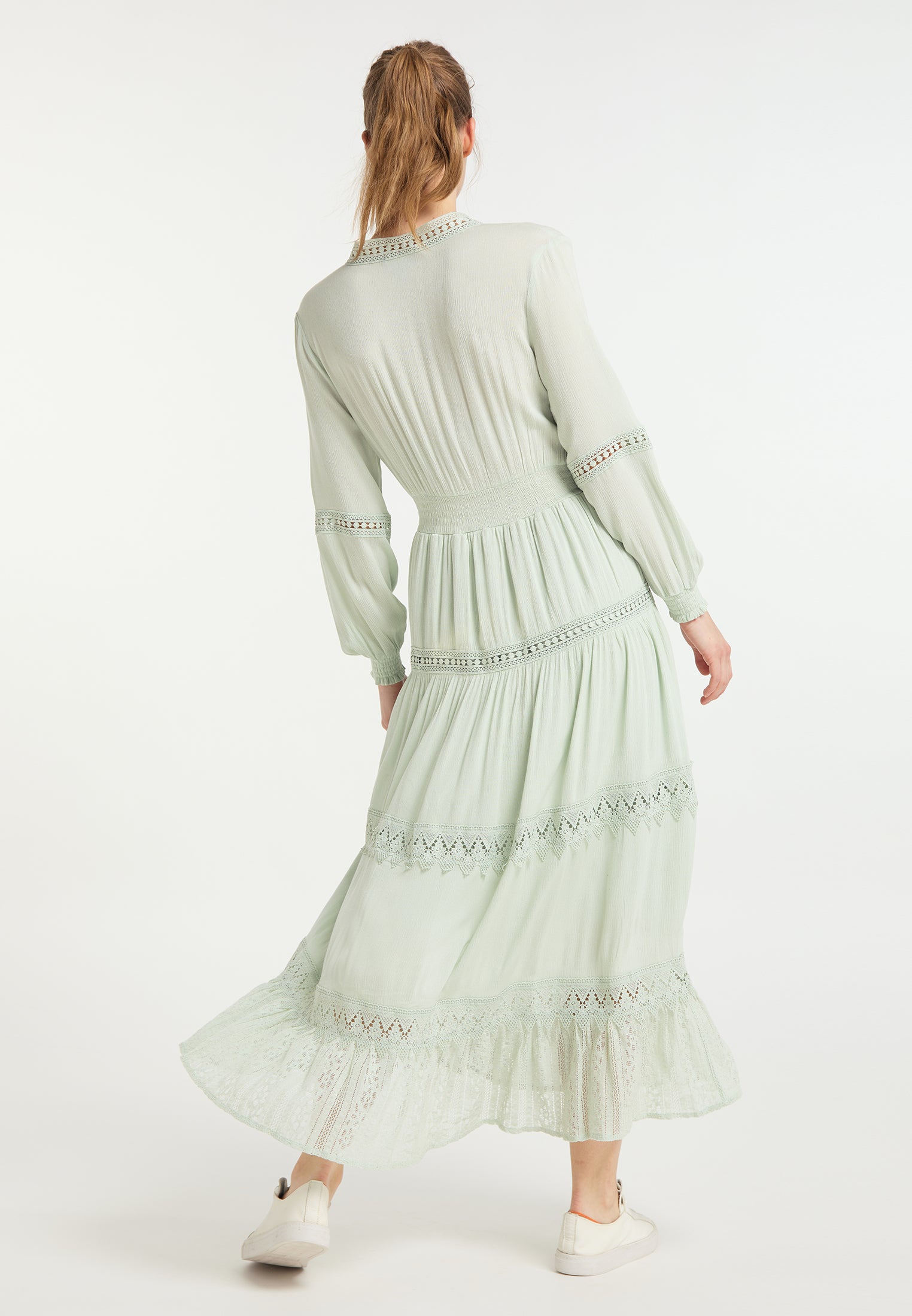 DreiMaster Vintage Damen-Maxikleid