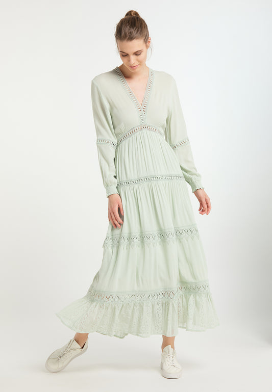 DreiMaster Vintage Damen-Maxikleid