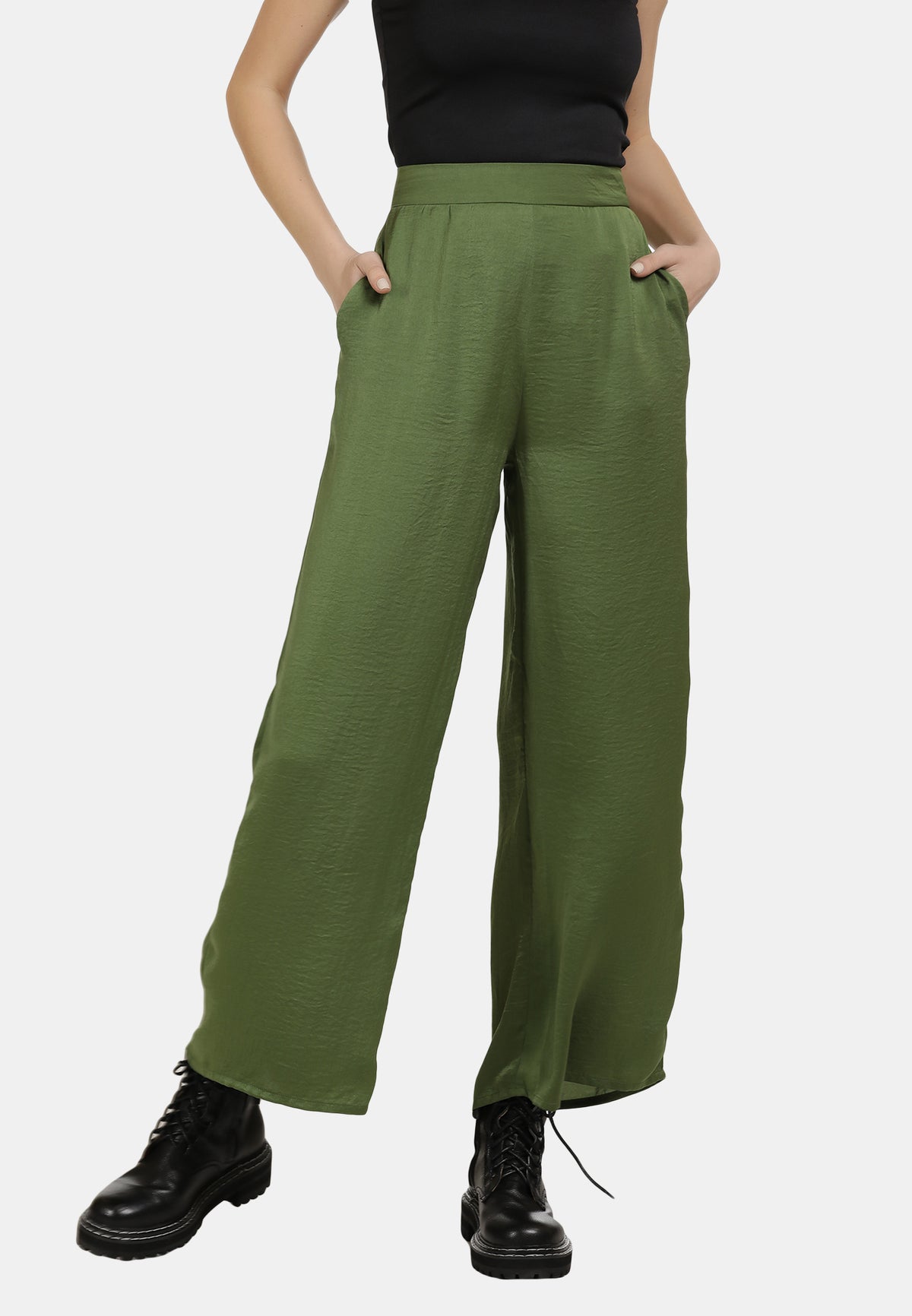 DreiMaster Vintage Kobiety satynowe spodnie kuloty
