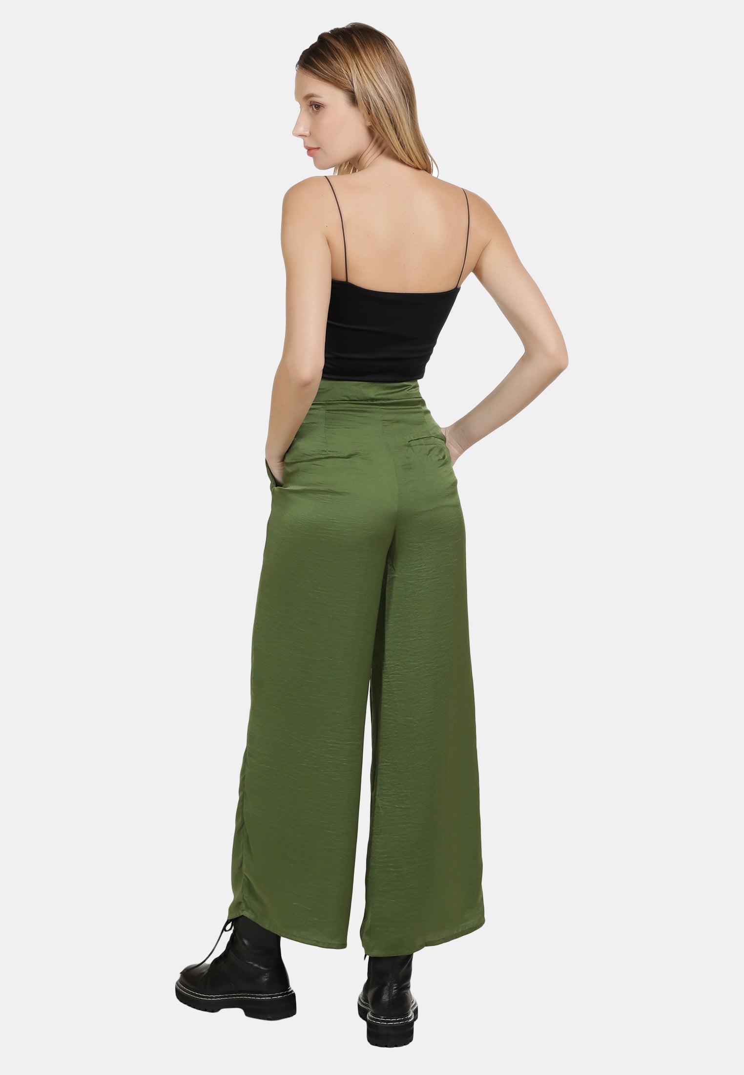 DreiMaster Vintage Damen-Satin-Culotte-Hose