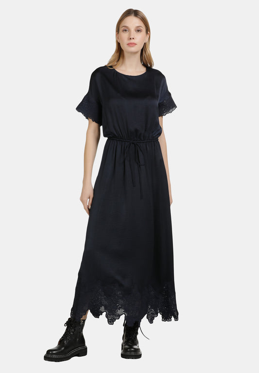 DreiMaster Vintage Damen-Satinkleid