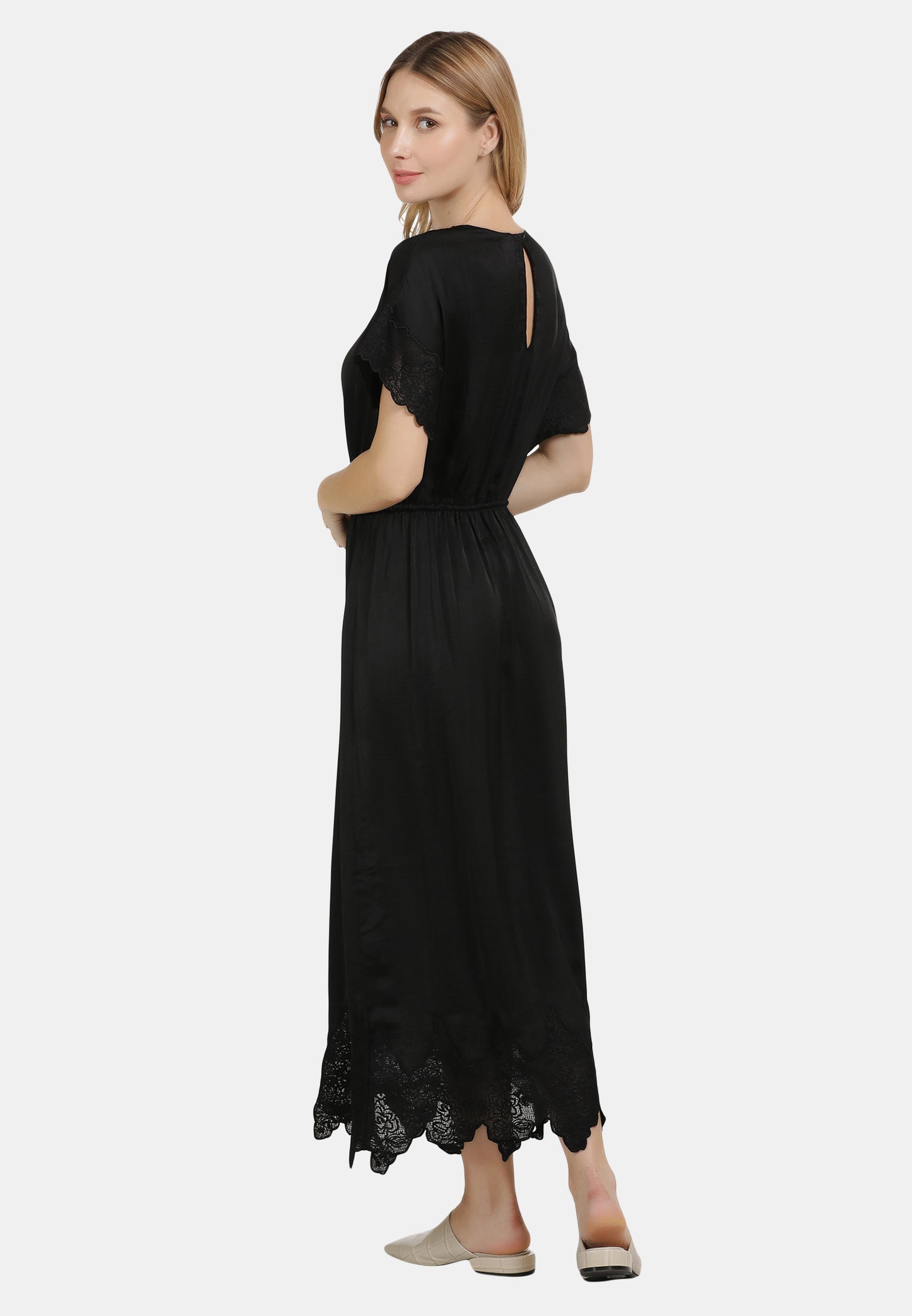 DreiMaster Vintage Women's Satinkleid