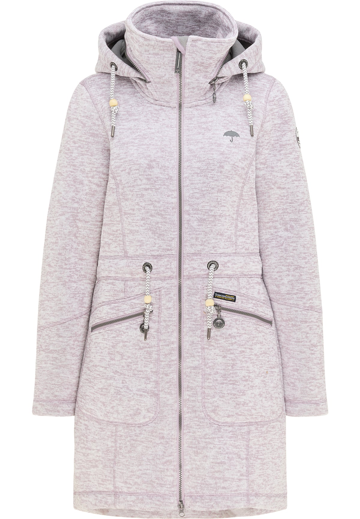 Schmuddelwedda Damen-Strickfleecemantel