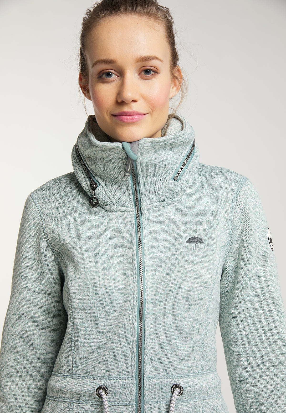 Schmuddelwedda Damen-Strickfleecemantel