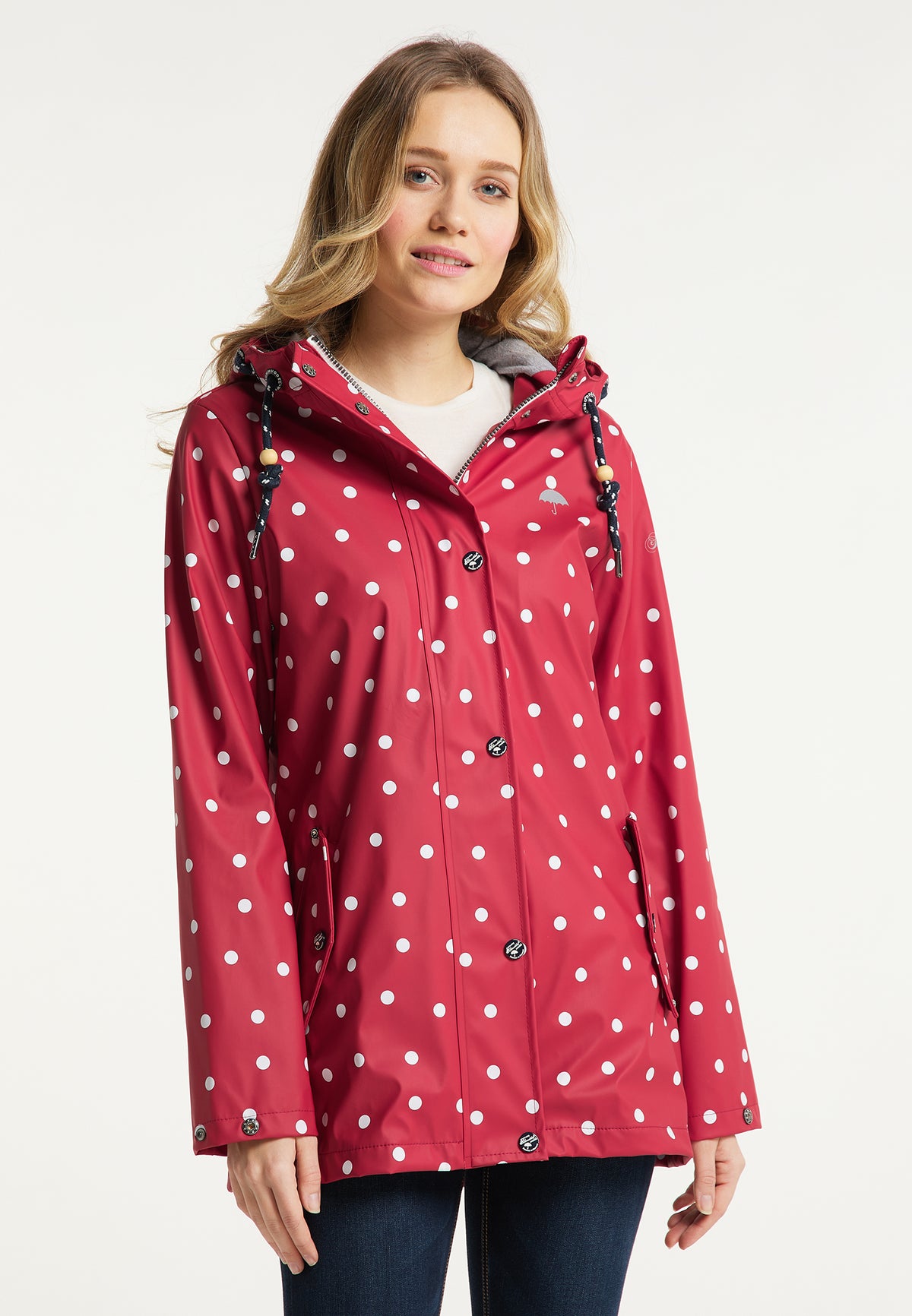 Schmuddelwedda Damen-Regenjacke mit Print