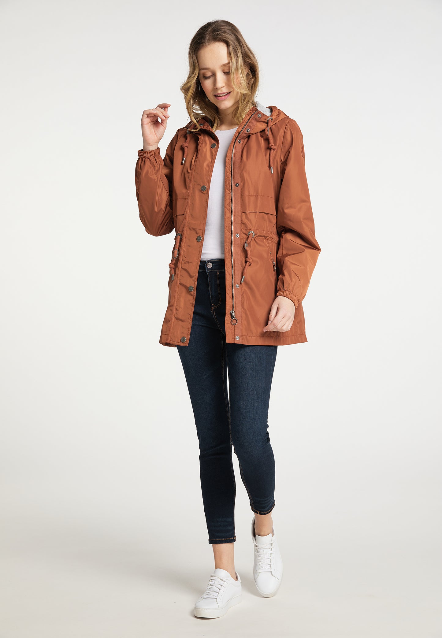 Dreimaster maritim Damen Glänzende Übergangsjacke