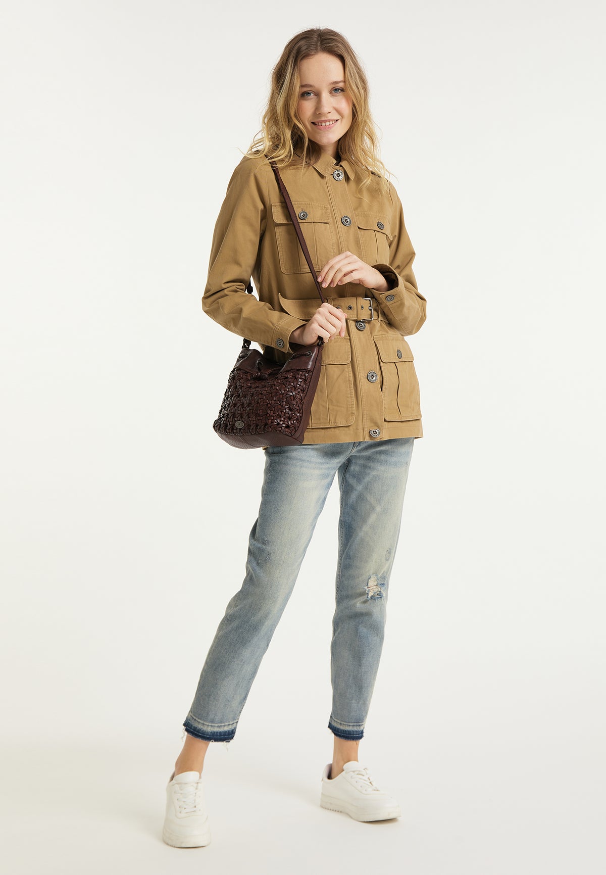 DreiMaster Vintage Women's Leder Umhängetasche