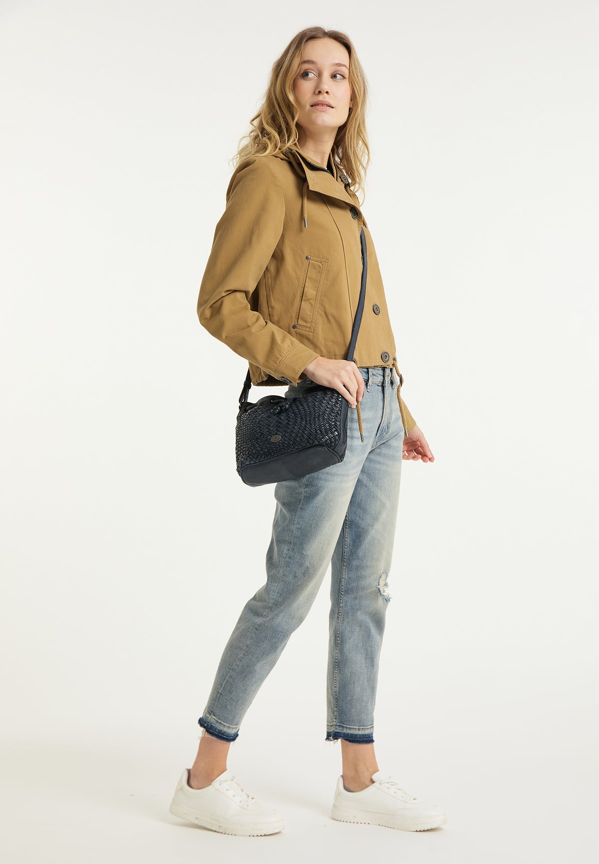 DreiMaster Vintage Women's Leder Umhängetasche