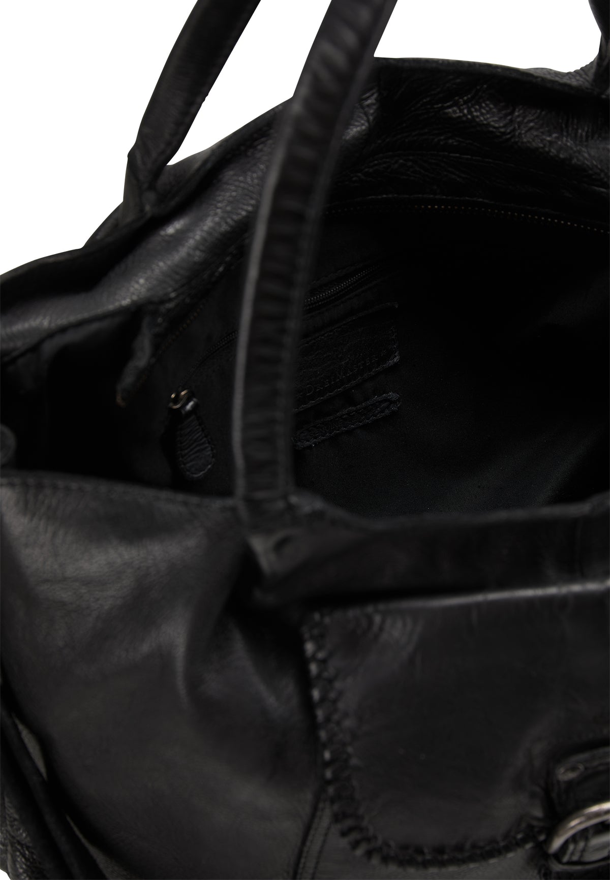 DreiMaster Vintage Damen Leder-Schultertasche
