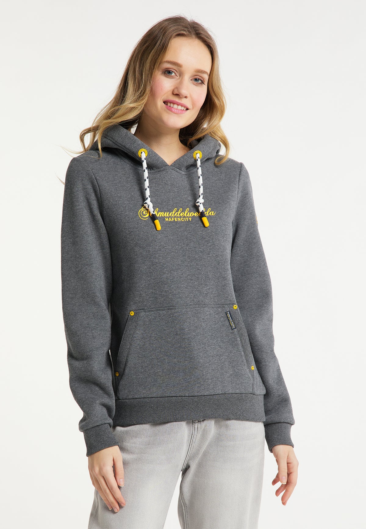 Schmuddelwedda Damen-Hoodie – Hamburg Hafencity