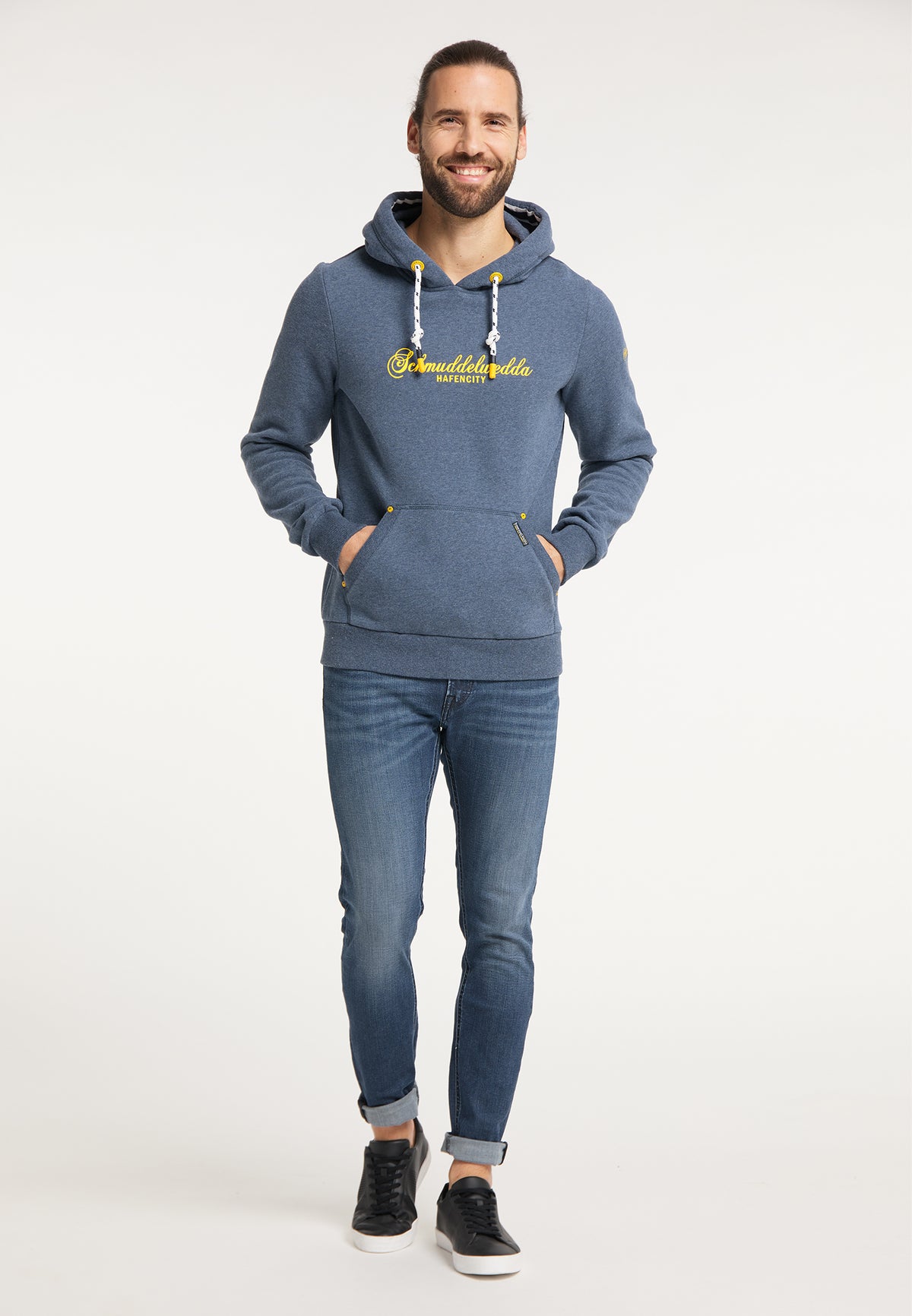 Schmuddelwedda Herren-Hoodie – Hamburg Hafencity