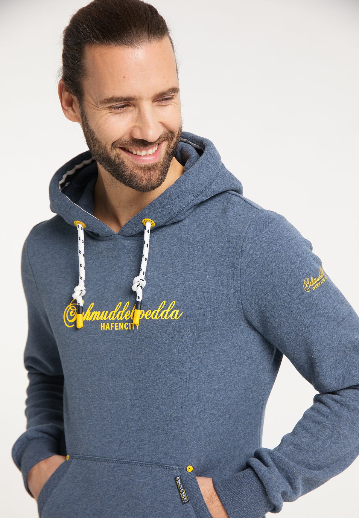 Schmuddelwedda Herren-Hoodie – Hamburg Hafencity