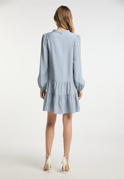 DreiMaster Klassik Damen-Langarmkleid