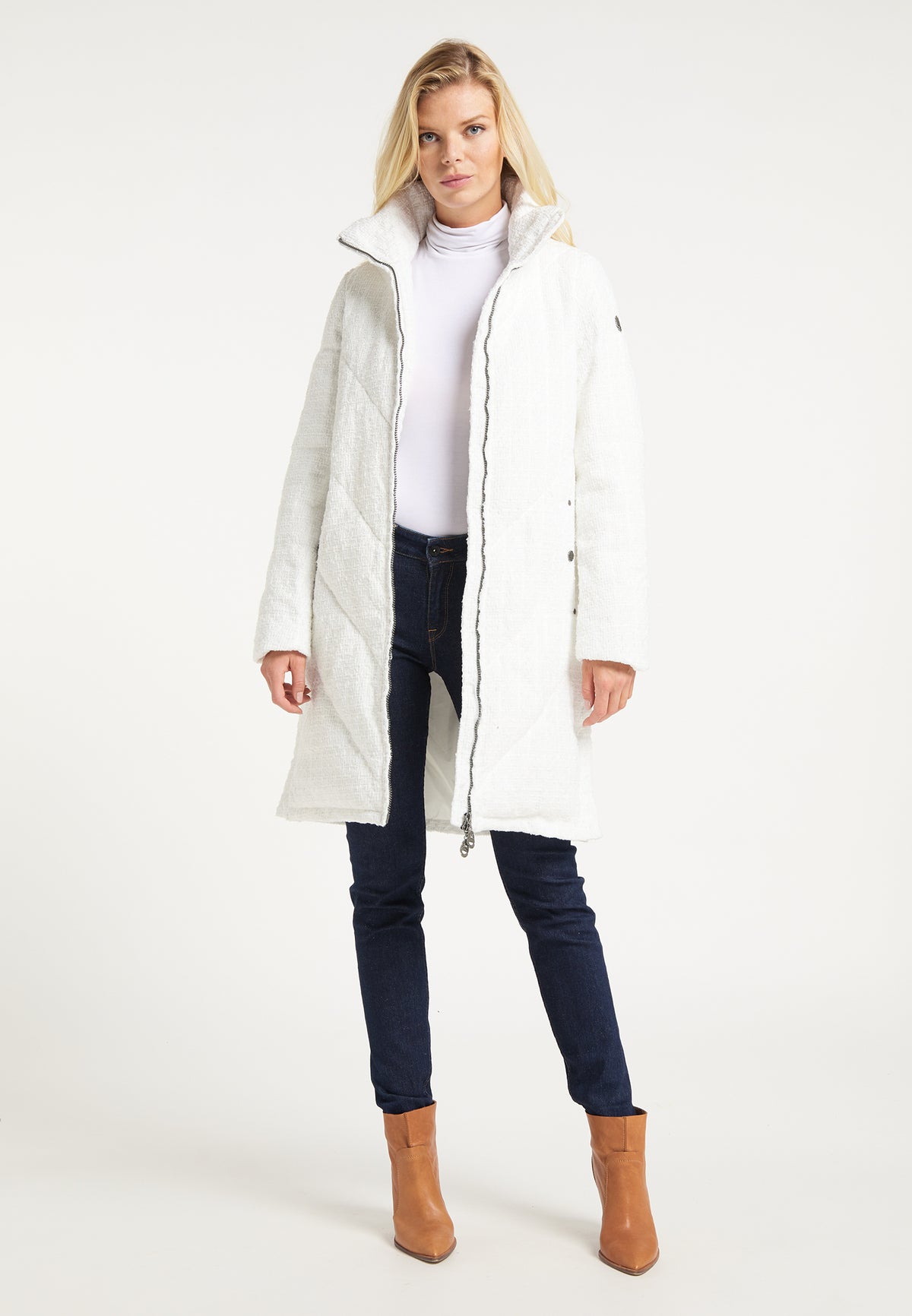 DreiMaster Vintage Women's Bouclé Wintermantel