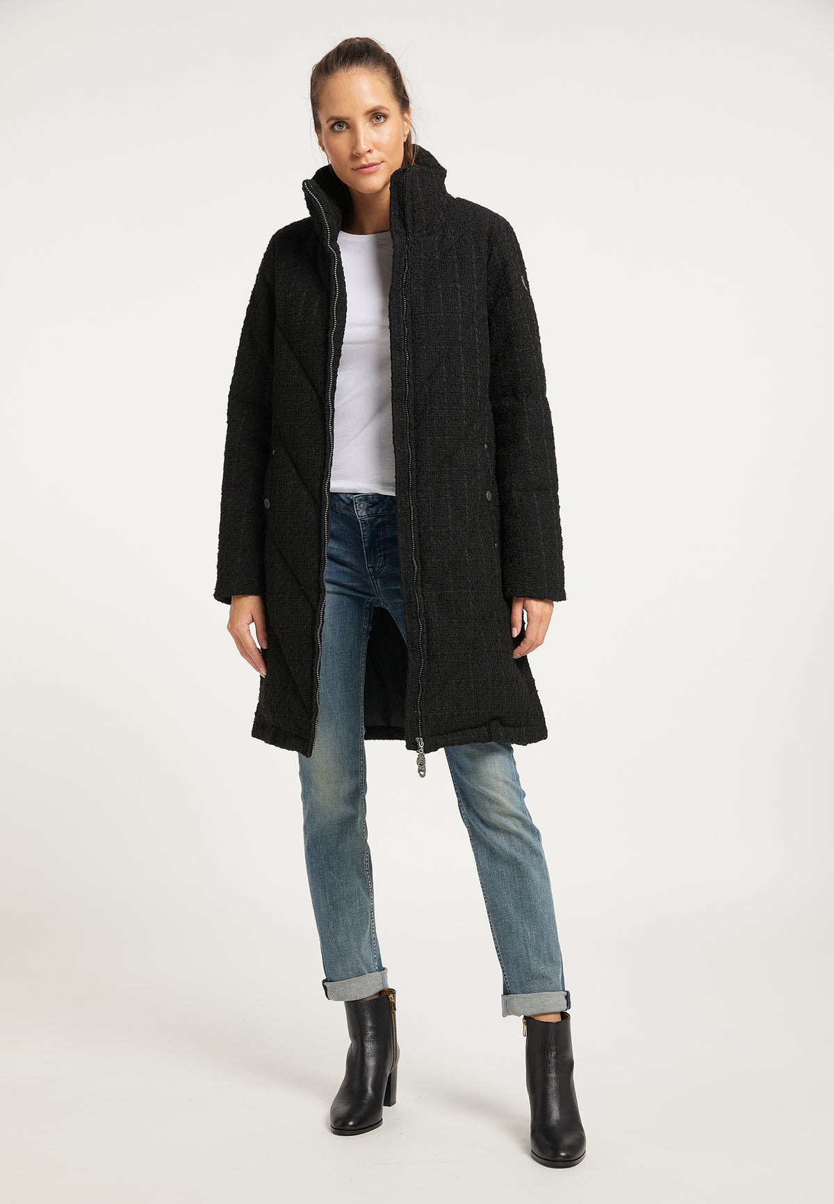 DreiMaster Vintage Women's Bouclé Wintermantel