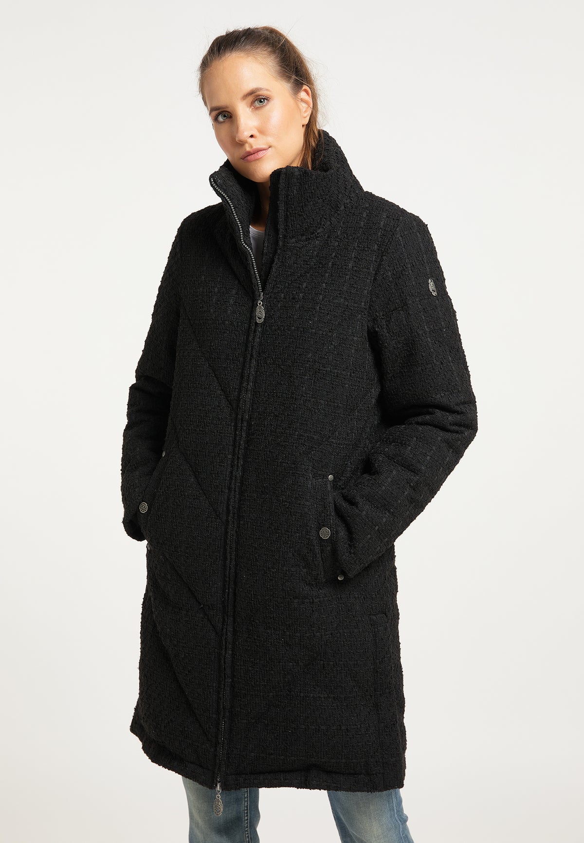 DreiMaster Vintage Women's Bouclé Wintermantel