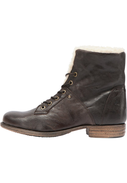 DreiMaster Vintage Damen Weiche Lederstiefeletten