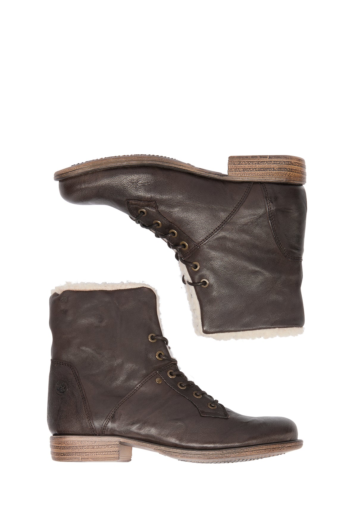 DreiMaster Vintage Damen Weiche Lederstiefeletten