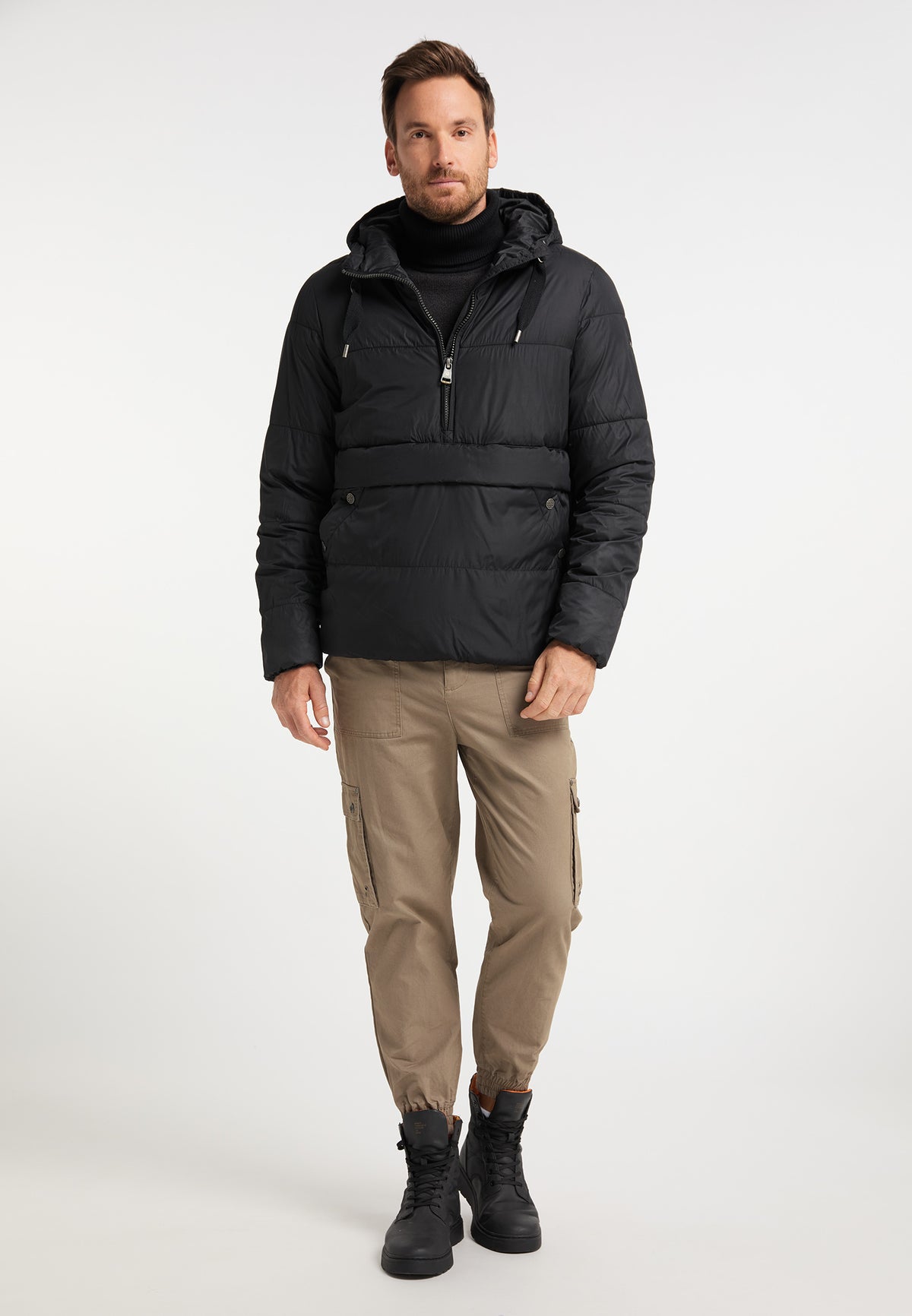 DreiMaster Vintage Men's Wattierte Schlupfjacke