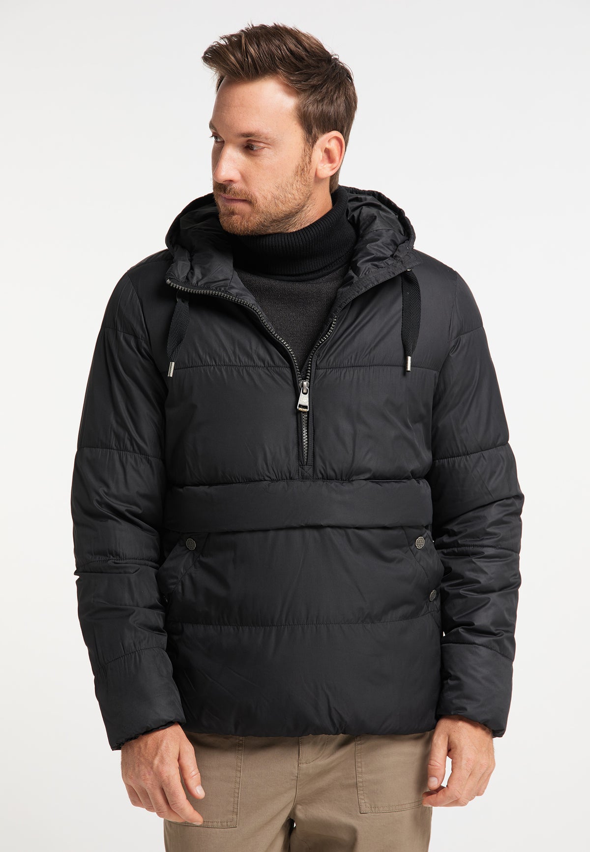 DreiMaster Vintage Men's Wattierte Schlupfjacke