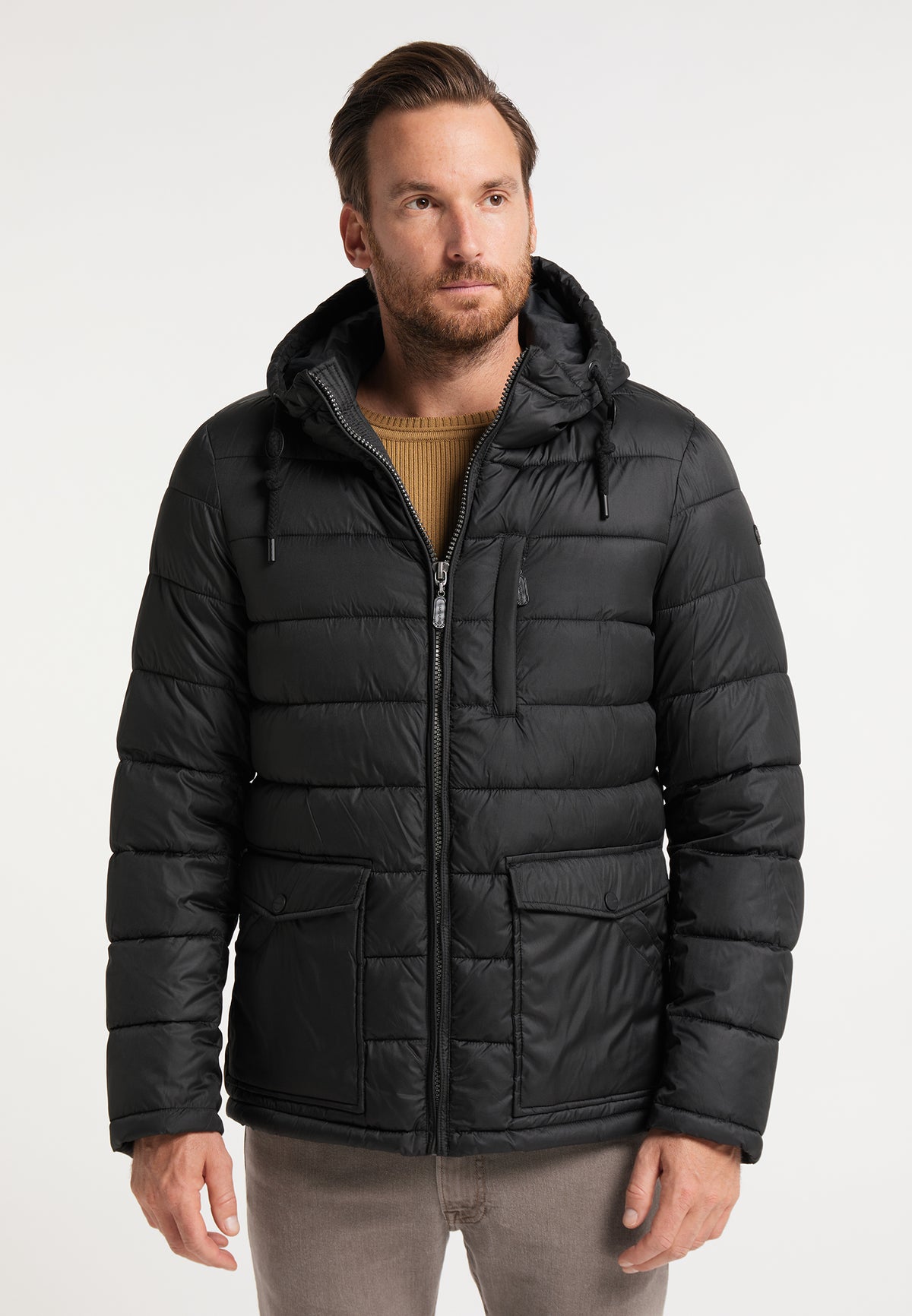 DreiMaster Klassik Men's Wattierte Winterjacke