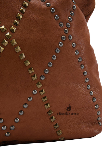 DreiMaster Vintage Damen Lederhandtasche