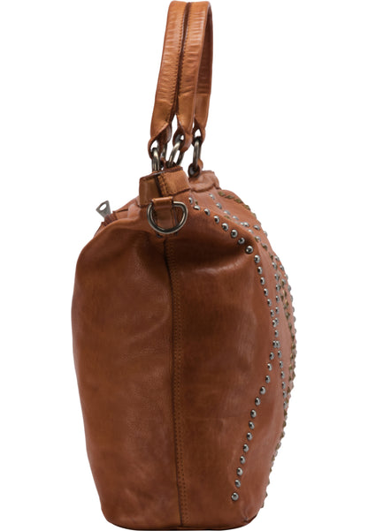 DreiMaster Vintage Damen Lederhandtasche