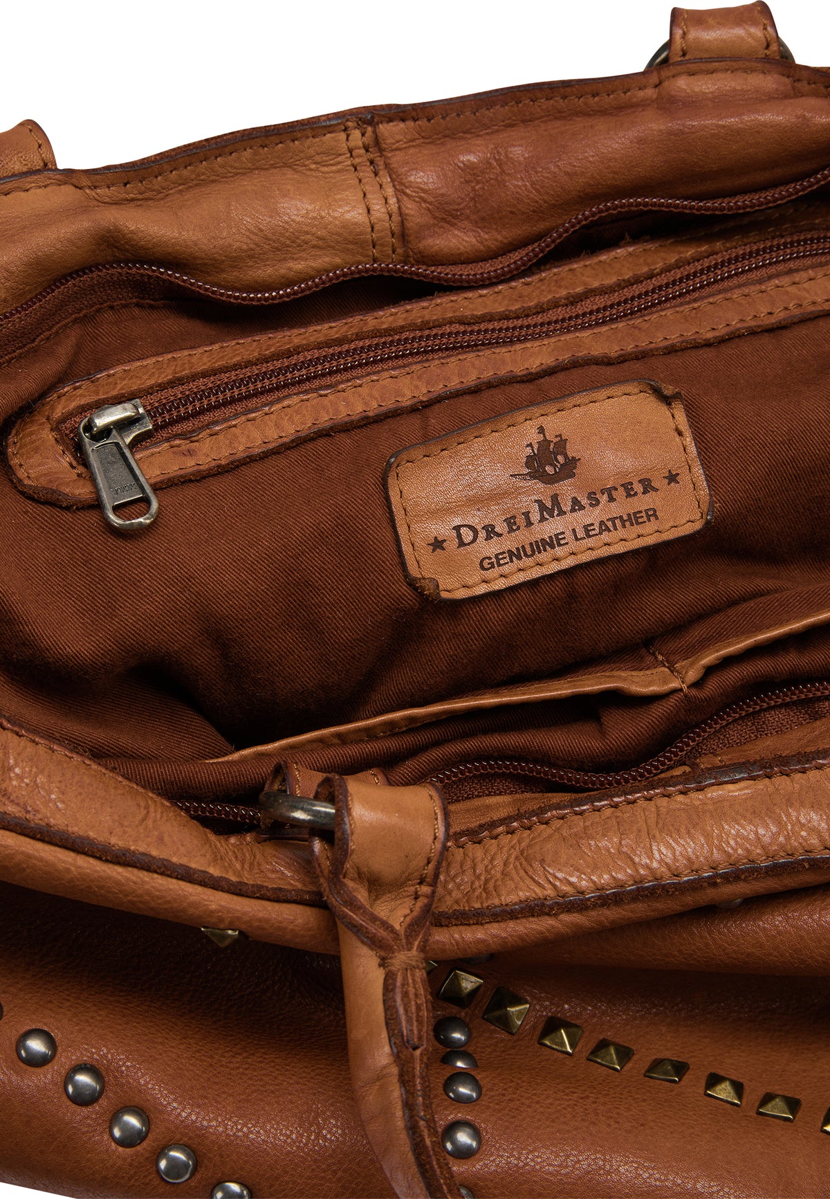 DreiMaster Vintage Damen Lederhandtasche