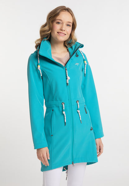 Schmuddelwedda Damen-Softshellmantel mit Magic-Print
