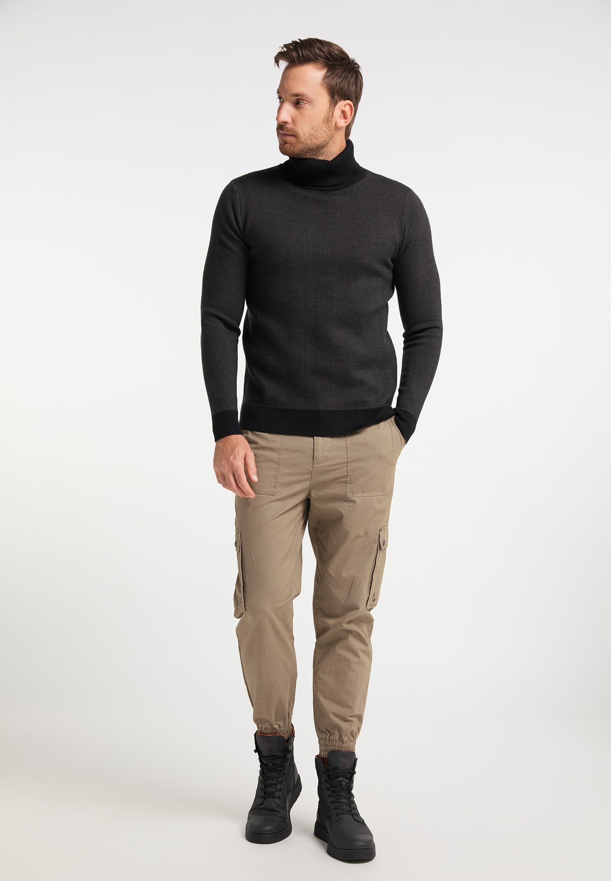 DreiMaster Vintage Herren-Rollkragenpullover