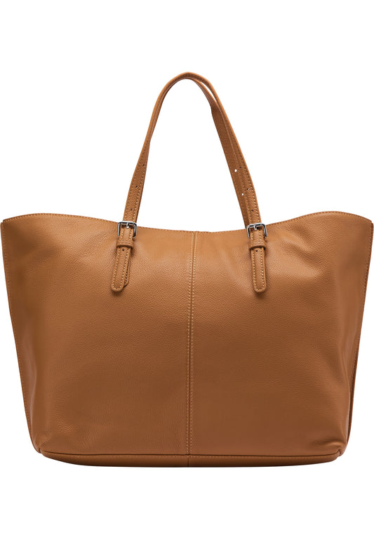 DreiMaster Vintage Damen Leder-Shopper