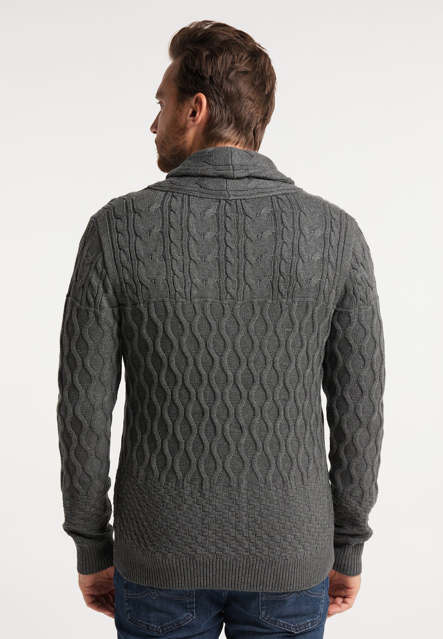 DreiMaster Vintage Herren-Strickjacke