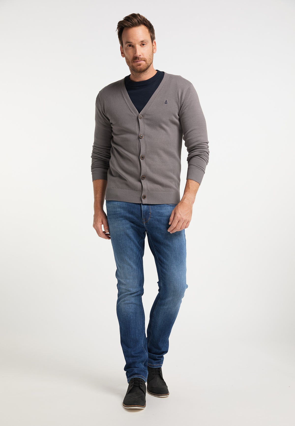 DreiMaster Maritim Herren-Cardigan
