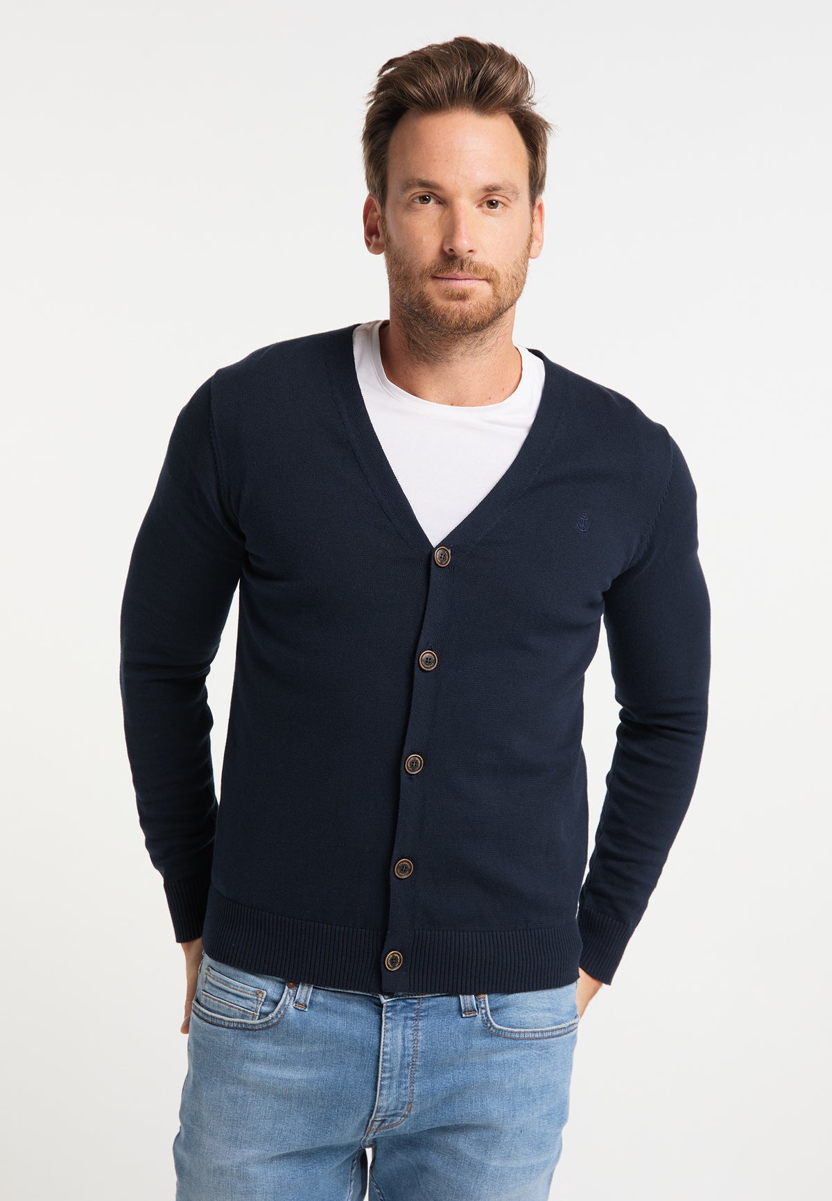 DreiMaster Maritim Herren-Cardigan