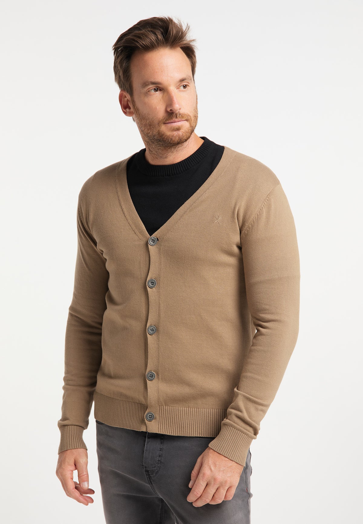 DreiMaster Klassik Herren-Strickjacke