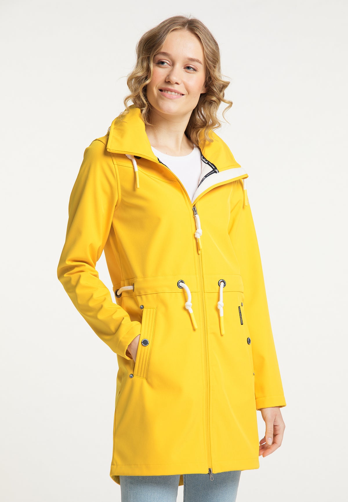 Schmuddelwedda Damen-Softshellmantel mit Magic-Ankerprint