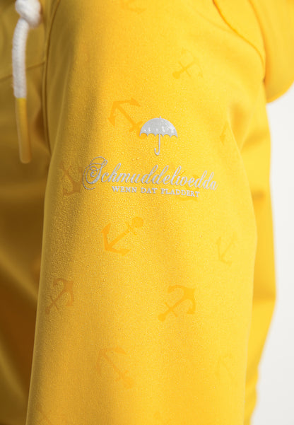 Schmuddelwedda Damen-Softshellmantel mit Magic-Ankerprint