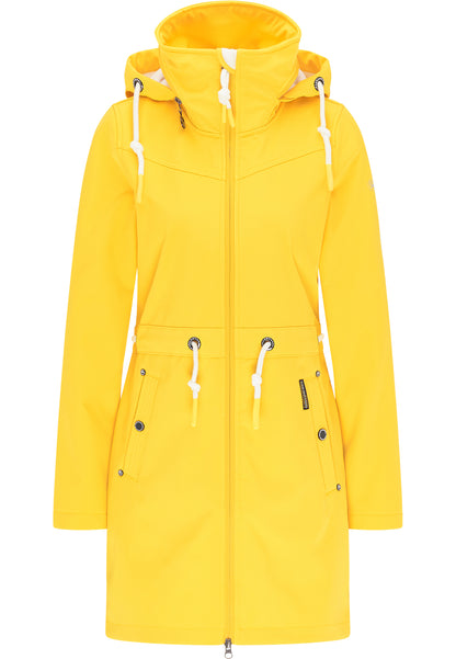 Schmuddelwedda Damen-Softshellmantel mit Magic-Ankerprint