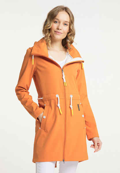 Schmuddelwedda Damen-Softshellmantel mit Magic-Ankerprint