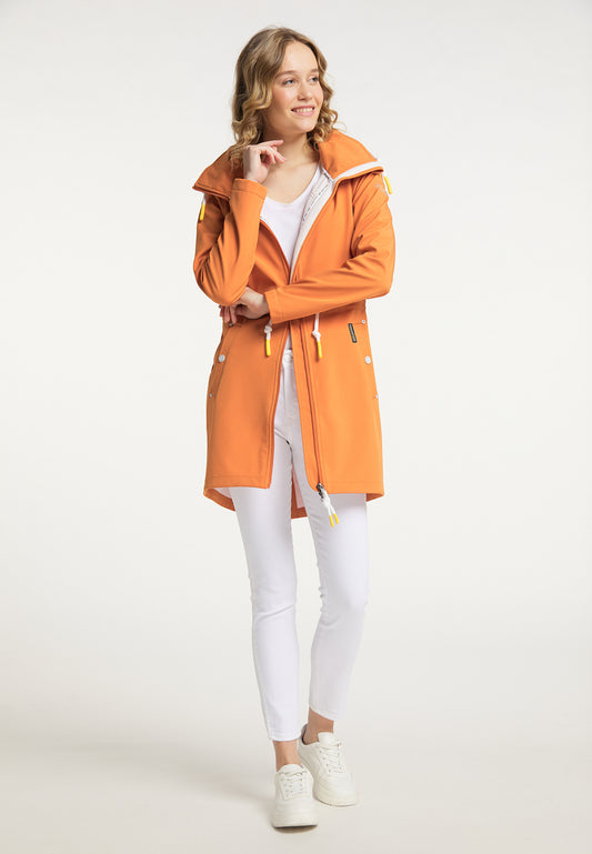 Schmuddelwedda Damen-Softshellmantel mit Magic-Ankerprint