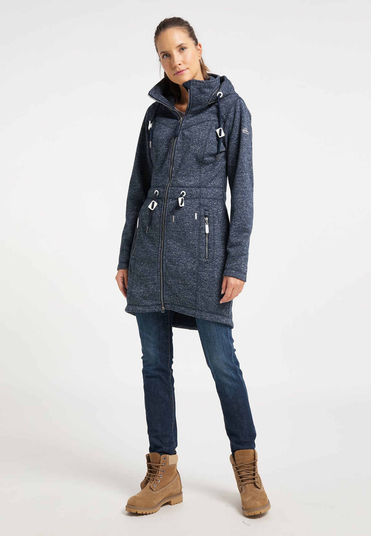 ICEBOUND Damen Funktionaler Strickfleecemantel