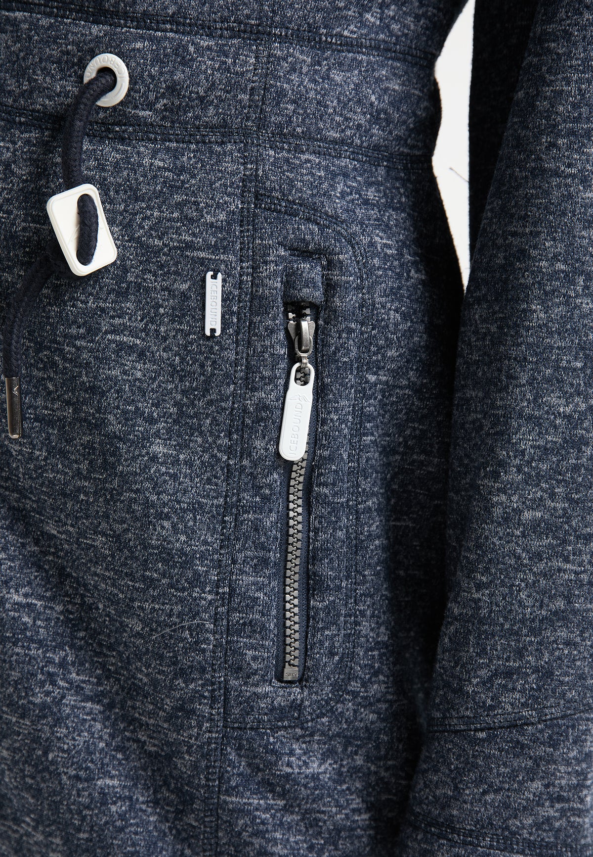 ICEBOUND Damen Funktionaler Strickfleecemantel