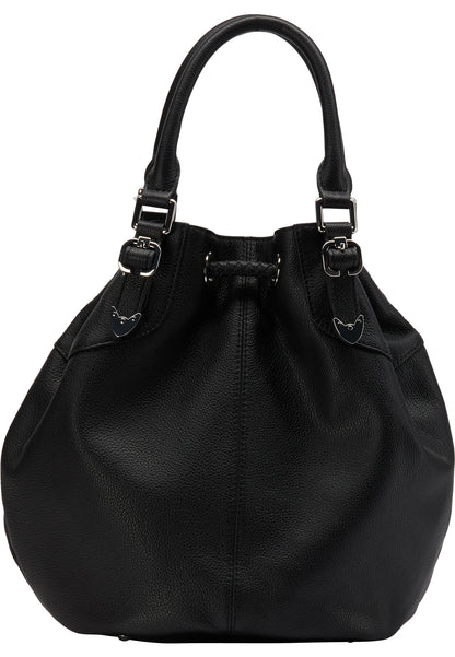 DreiMaster Vintage Damen Leder Henkeltasche